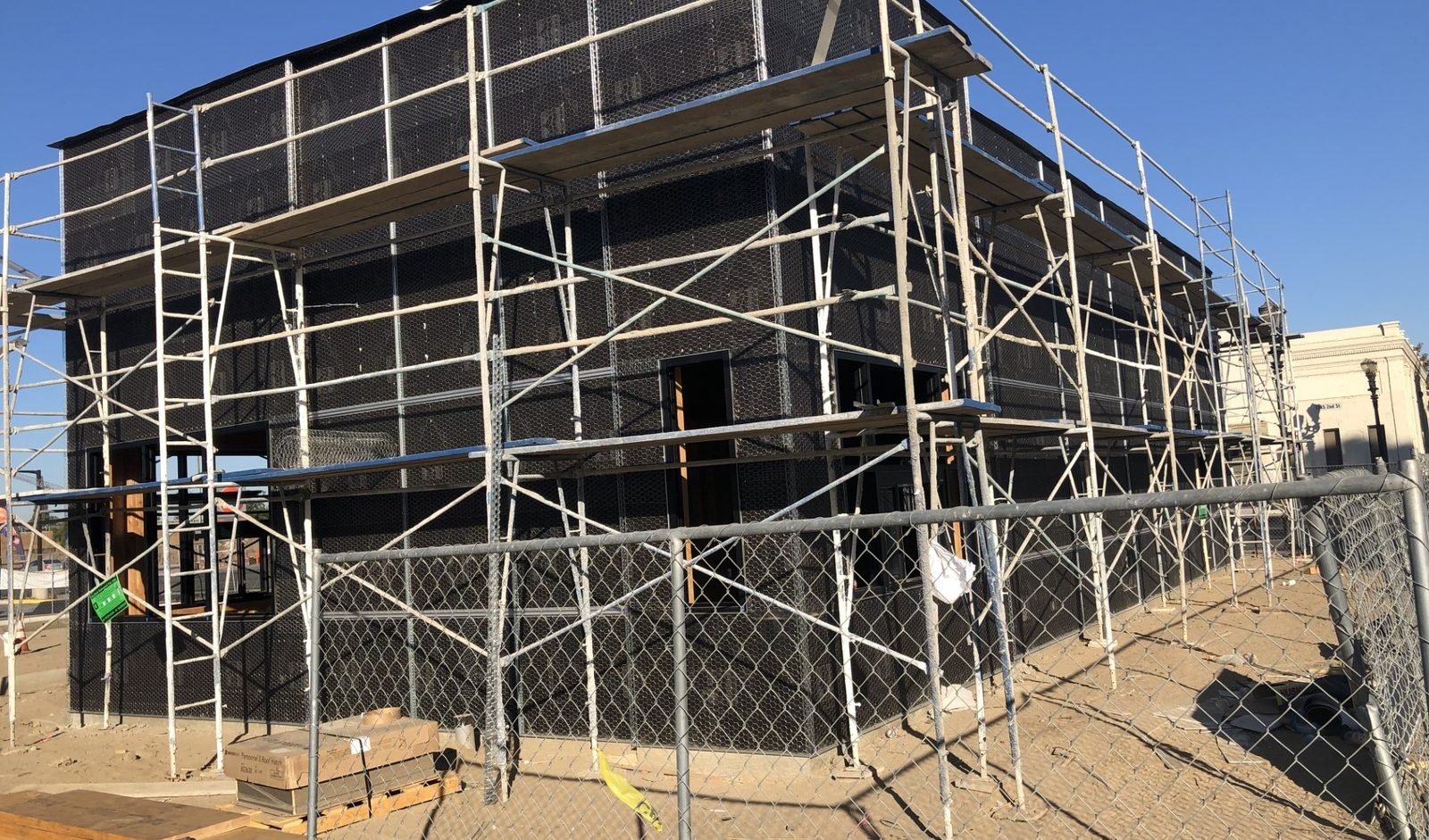 Commercial building construction