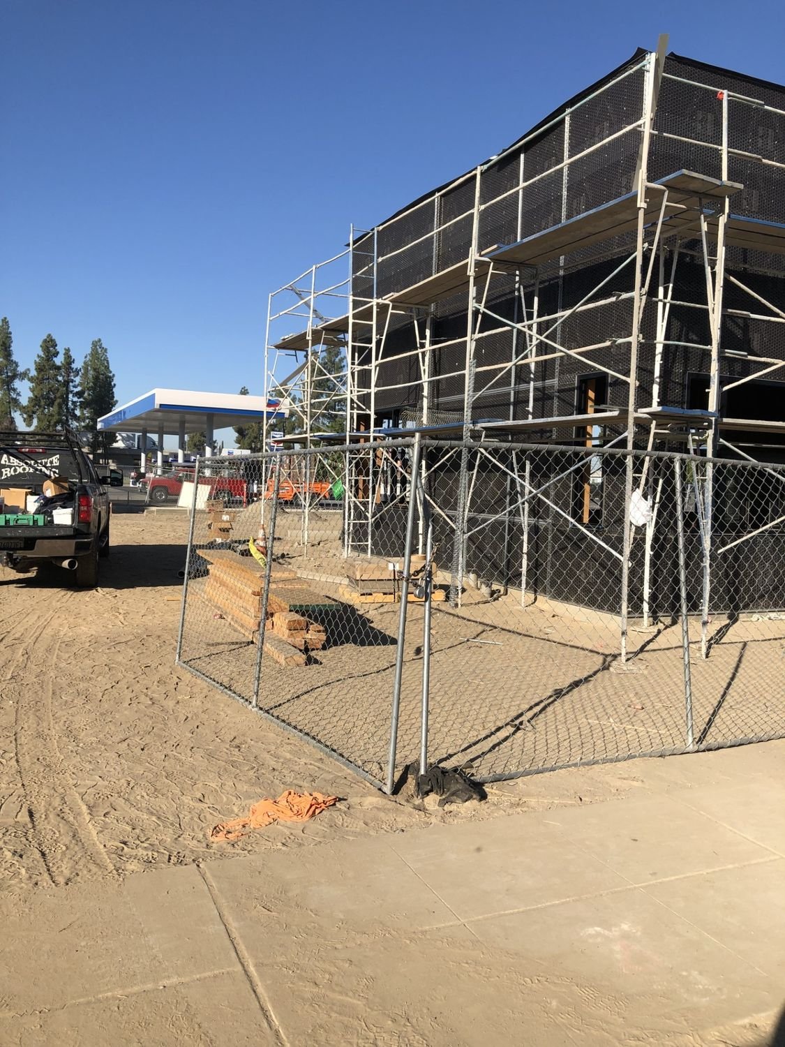 Secured site with fencing ready for the next phase