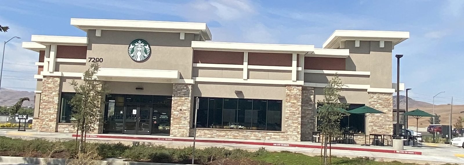 Completed Starbucks store and site